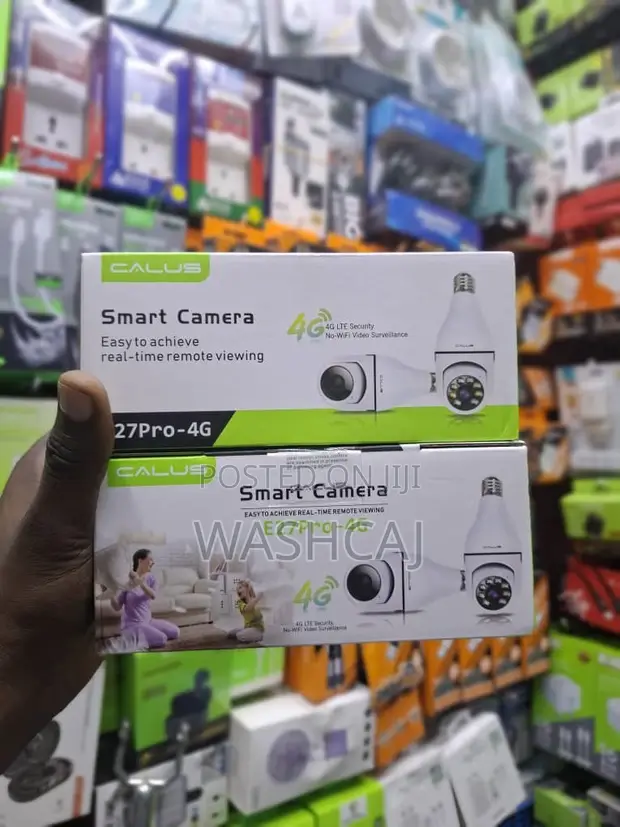 CALUS E27Pro-4G Smart Camera - 4G LTE Security, No WiFi - 1