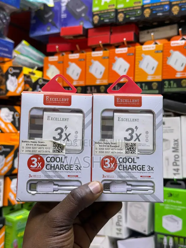Excellent EX-015 3X Cool Charge Power Adapter na Kebo - 1