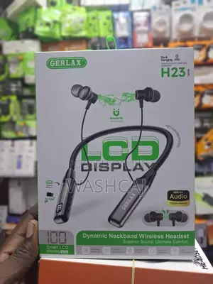 GERLAX H23 Dynamic Neckband Wireless Headset with LCD Display