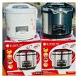HappyHome Automatic Rice Cooker 2.2L 900W (White/Stainless Steel) - 2
