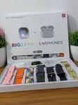 HiWatch Plus i20 Ultra Max Smartwatch na Earphones Set ya 10-in-1 - 1