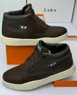 Diesel High Top Leather Sneakers - 4
