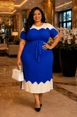 Women's Fashion Dress - Multicolor - 2