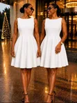 Elegant Peplum Midi Dress by Zara - 4