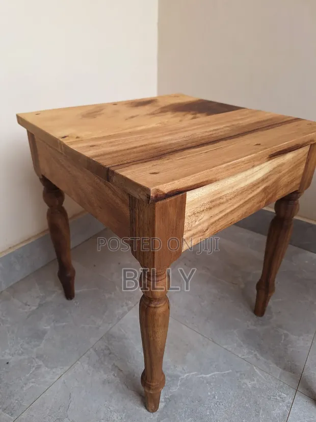 Solid Wood Side Tables / Bedside Tables (Pair) - 1