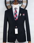 Marcelino Skyline Dark Blue 3-Piece Suit - 2