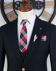 Marcelino Skyline Dark Blue 3-Piece Suit - 3