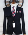 Marcelino Skyline Dark Blue 3-Piece Suit - 4