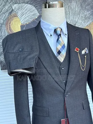 Suti ya Oxford Gray ya Marcelino Vipande 3