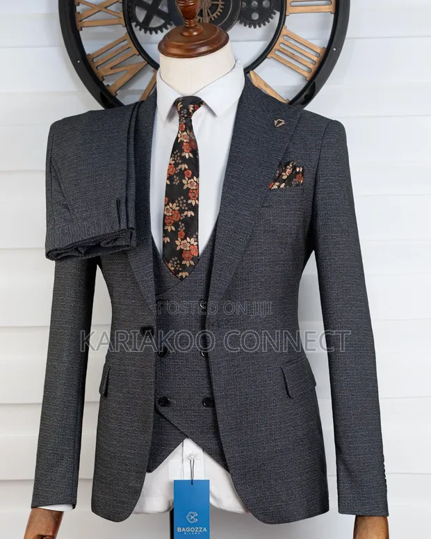 Bagozza Milano Gray 3-Piece Suit - 1