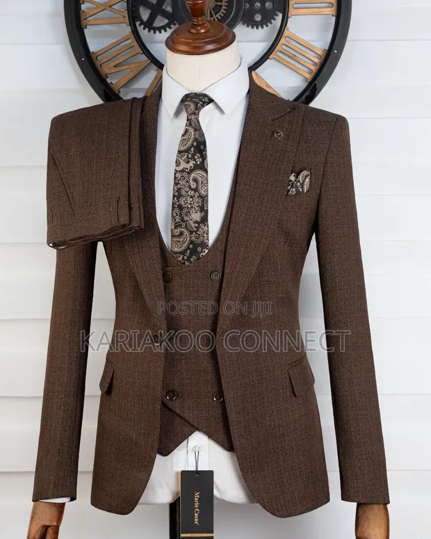 Bagozza Milano Brown 3-Piece Suit - 1