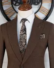Bagozza Milano Brown 3-Piece Suit - 2