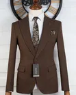 Bagozza Milano Brown 3-Piece Suit - 3