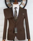 Bagozza Milano Brown 3-Piece Suit - 4