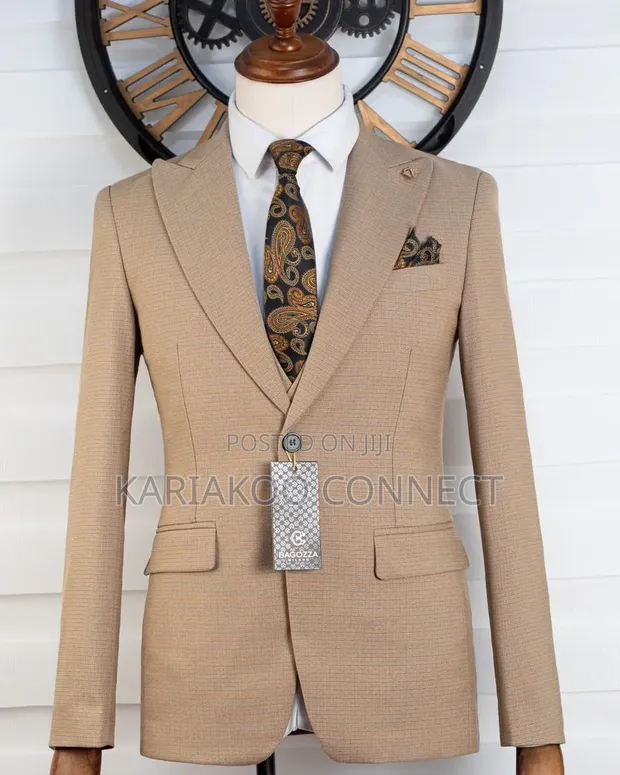 Bagozza Milano Beige 3-Piece Suit - 1
