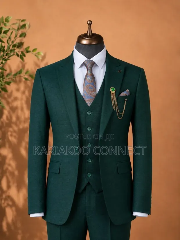 St Oscar Turkey Green Suit (3 Pieces) - 1