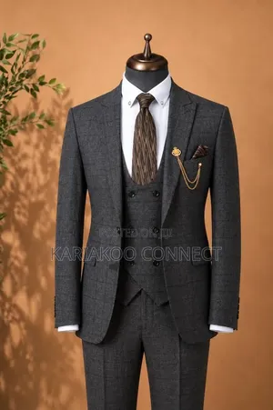 St. Oscar Turkey 3-Piece Gray Suit