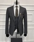 St. Oscar Turkey 3-Piece Gray Suit - 4