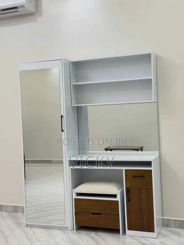 Luxury Dressing Table - Solid Mninga Wood - 1