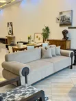 Classic Mninga Wood Sofa - 1.5M TZS - 1