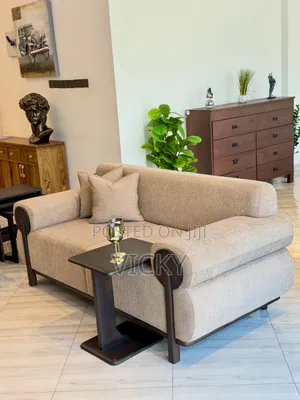 Classic Mninga Wood Sofa - 1.5M TZS