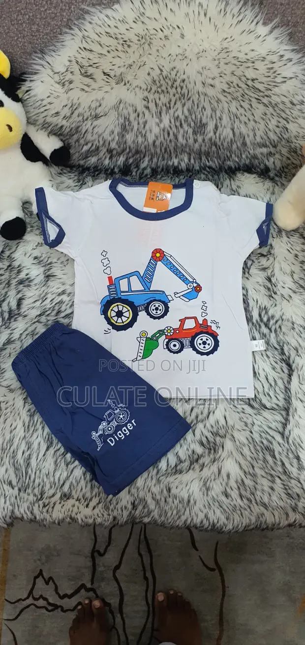 2pcs Kids Casual Wear Set (T-shirt & Shorts) - 1