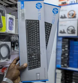 HP K-1700 Wired USB Keyboard - Full-Size with Numeric Keypad