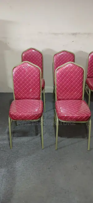 Banquet Chair - Red Metal Frame