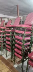 Banquet Chair - Red Metal Frame - 2