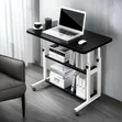Height-Adjustable Mobile Laptop Desk (80x40x90cm) - 2
