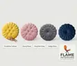 Plush Flower Cushions Set (4 pcs) - 2