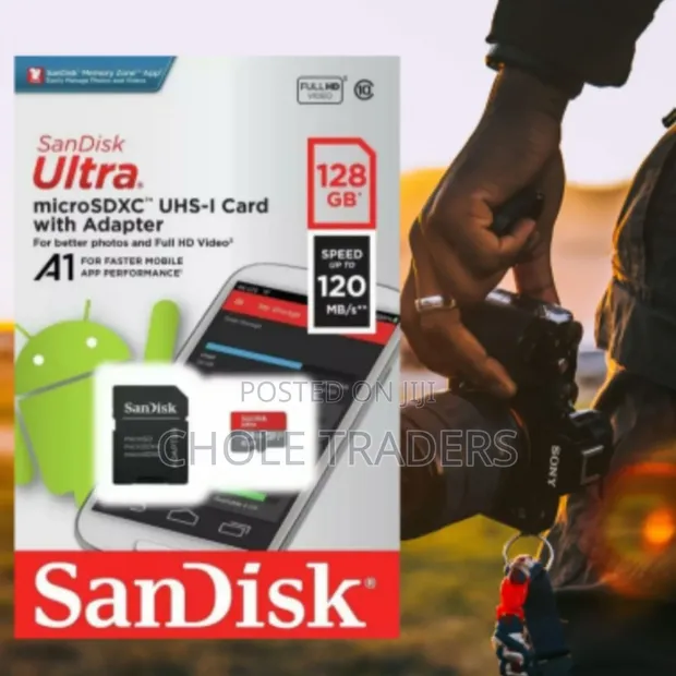 SanDisk Ultra 128GB microSDXC UHS-I Memory Card - 1