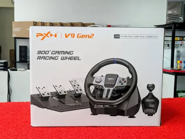 PXN V9 Gen2 900° Gaming Racing Wheel - 1