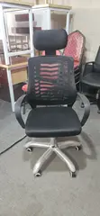 High Beck Office Chair with Headrest - Black - 2