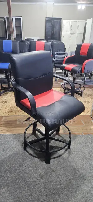 Salon Chair with Plastic Armrests