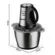 RAF Food Processor 3.0L, 1600W, Vipande 6 vya Titanium - 2