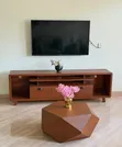 TV Showcase and Coffee Table - Wood Color - 1
