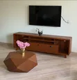 TV Showcase and Coffee Table - Wood Color - 4