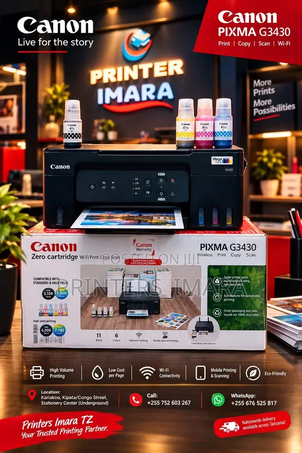 Canon PIXMA G3430 Wireless All-in-One Printer - 1