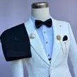 Tuxedo Piece Crystal Suit - 3 Piece - 1