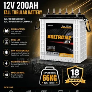 Boltronz Tubular 12V 200Ah Battery