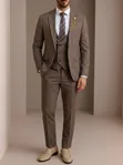 YOSENINO 3-Piece Tweed Suit - 2