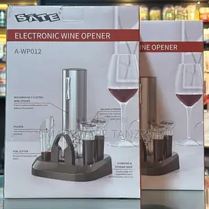Rechargeable Electric Wine Opener with Charging Base & Accessories