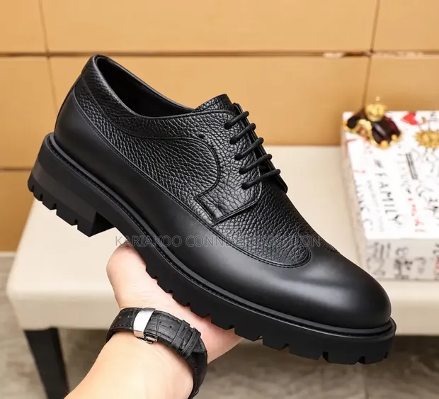 Chunky Sole Derby Shoes - 1