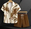 Men's Tropical Palm Shirt & Shorts Set - Zara - 1
