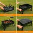 Portable Charcoal BBQ Grill (Folding) - 1