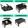 Portable Charcoal BBQ Grill (Folding) - 4