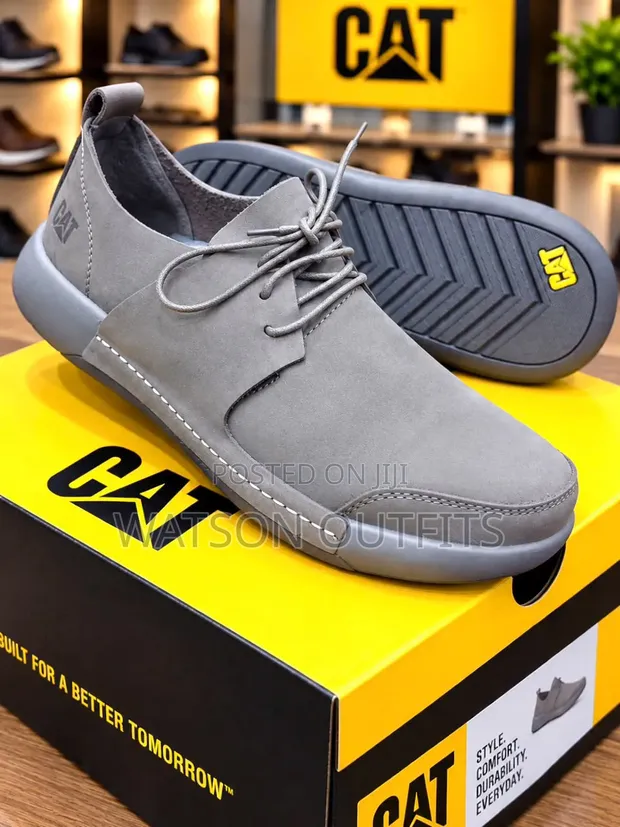 Men's Caterpillar Leather Shoes - Classic Style - 1