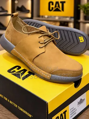 Men's Caterpillar Leather Shoes - Classic Style