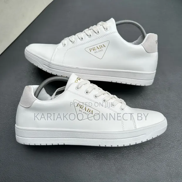 Premium Unisex Prada Triangle Logo Sneakers - 1